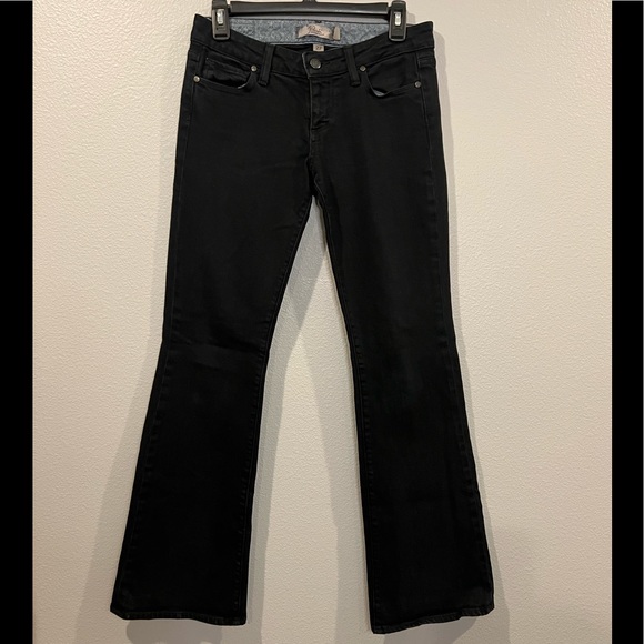 Paige lowrise flare laurel canyon black jeans - Picture 10 of 14